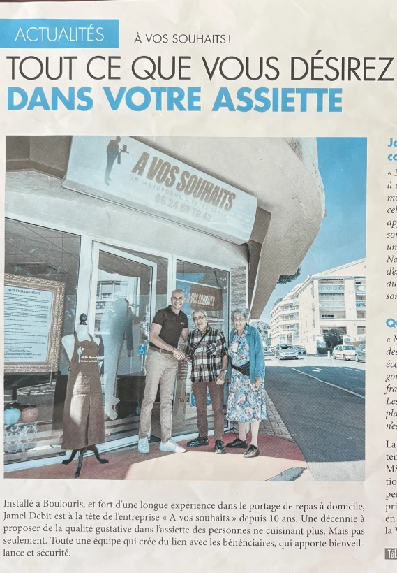 A Vos Souhaits Livraison De Repas A Domicile Saint Raphael Article 1